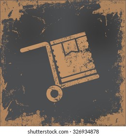 Cargo design on old paper background,vector