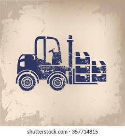 
Cargo design on old paper background,vector