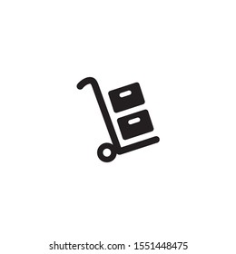 cargo flat icon illustration- vector