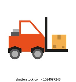 Cargo forklift vehicle