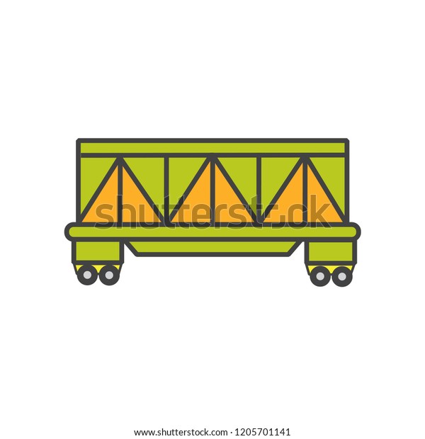 cargo and\
freight train icon with minimal\
color