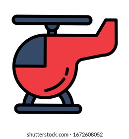 Frachthubschrauber auf weißem Hintergrund Vektorillustration Design