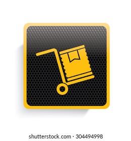 Cargo icon design,yellow version,clean vector