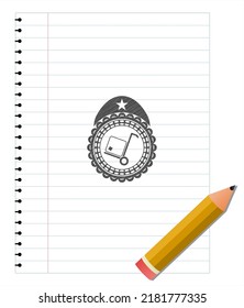 dibujo de icono de carga con efecto de lápiz. Ilustración vectorial. Detallado. 