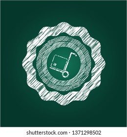 cargo icon drawn with chalkboard texture