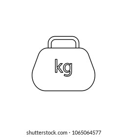 cargo icon. Element of measuring instruments for mobile concept and web apps. Thin line  icon for website design and development, app development. Premium icon on white background