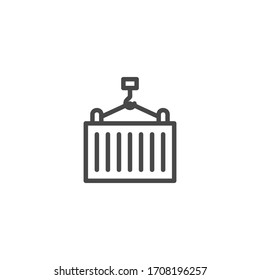 cargo icon illustration vector flat