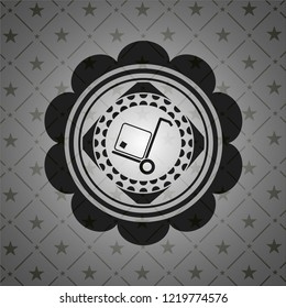 cargo icon inside dark emblem