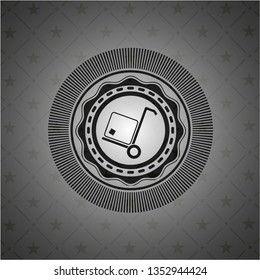 cargo icon inside retro style black emblem