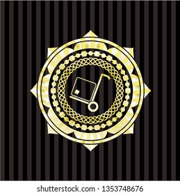 cargo icon inside shiny emblem