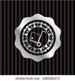 cargo icon inside silver badge
