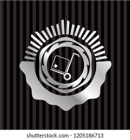 cargo icon inside silver shiny emblem