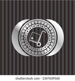 cargo icon inside silver shiny emblem