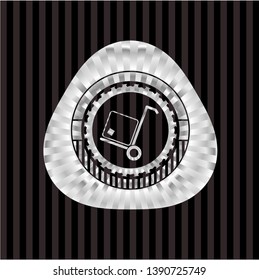 cargo icon inside silvery shiny emblem