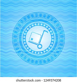 cargo icon inside water badge.