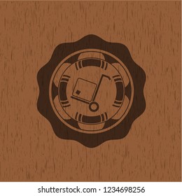 cargo icon inside wood emblem. Retro