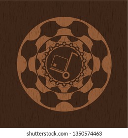 cargo icon inside wood emblem