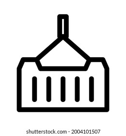 icono de carga o logotipo símbolo de señalización aislado ilustración vectorial - iconos vectores de estilo negro de alta calidad

