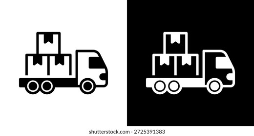 Icono de carga de estilo mixto blanco y negro