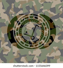 cargo icon on camo texture