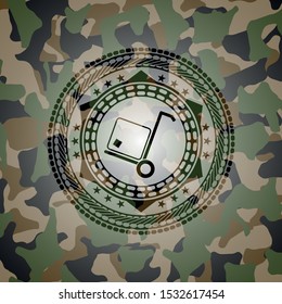 cargo icon on camo texture