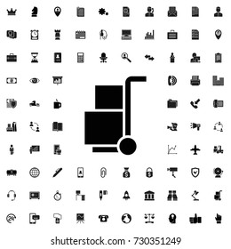 Cargo icon. set of filled company icons.