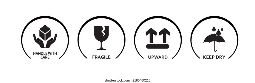 cargo icon set on white background