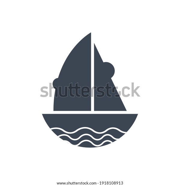 Cargo icon. ship icon. freight transport, sea port\
icon in vector illustration, flat style, two color, color circle,\
black shape style.