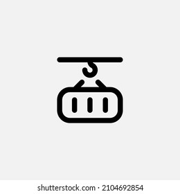 Cargo icon sign vector,Symbol, logo illustration for web and mobile