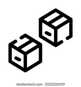 cargo icon with style outline
