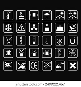 cargo icon as a symbol of goods safety appeal