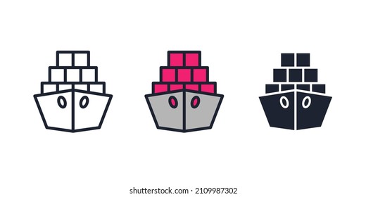 plantilla de símbolo de icono de carga para ilustración de logotipo de colección de diseño gráfico y web