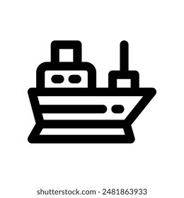 cargo icon. vector glyph icon for your website, mobile, presentation, and logo design.
