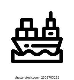 cargo icon. vector line icon for your website, mobile, presentation, and logo design.