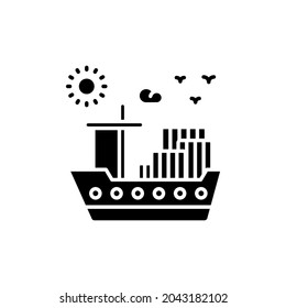 Cargo icon in vector. Logotype