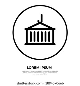 Vector de icono de carga. Icono de paquete. Ilustración vectorial Eps 10.