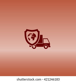 Cargo insurance icon