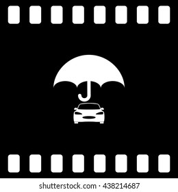 Cargo insurance stock vector icon illustration design