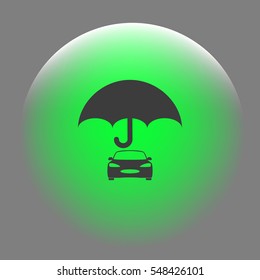 Cargo insurance stock vector icon illustration design
