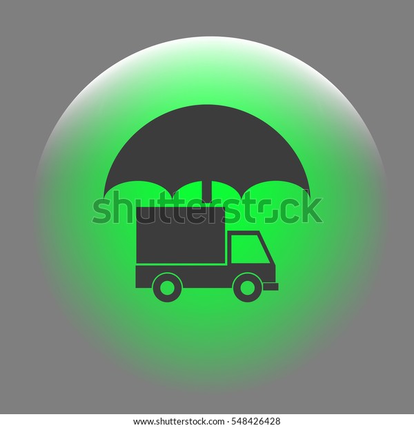 Cargo
insurance stock vector icon illustration
design