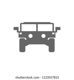 cargo large and powerful car on a white background
