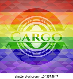 Cargo lgbt colors emblem 