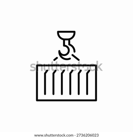 cargo lift icon sign vector