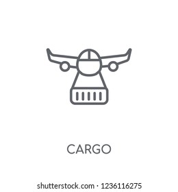 Cargo linear icon. Modern outline Cargo logo concept on white background from Delivery and logistics collection. Suitable for use on web apps, mobile apps and print media.
