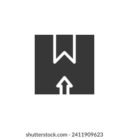 signo de vector de icono de logística de carga