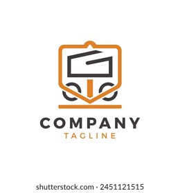 Plantilla de diseño de logotipo de carga, Ilustración vectorial, arte del icono del transporte de carga

