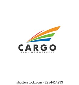 Cargo logo, Logistic Transportation Logo Vector Illustration