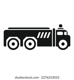 Cargo machine icon simple vector. Airport ground. Fuel flight