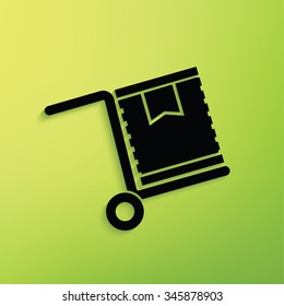 
Cargo on green background,clean vector