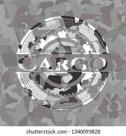 Cargo on grey camo pattern